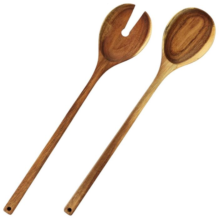 Home Deco Factory Juego de 2 Cubiertos Servir Acacia Cocooning 33x7 cm 0 Home Deco Factory Juego de 2 Cubiertos Servir Acacia Cocooning 33x7 cm 0