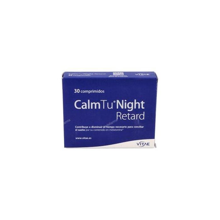 VITAE Calm Tu Night Retard 30Comp. Melatonina, Valeriana, Pasiflora, Amapola de California, Melisa