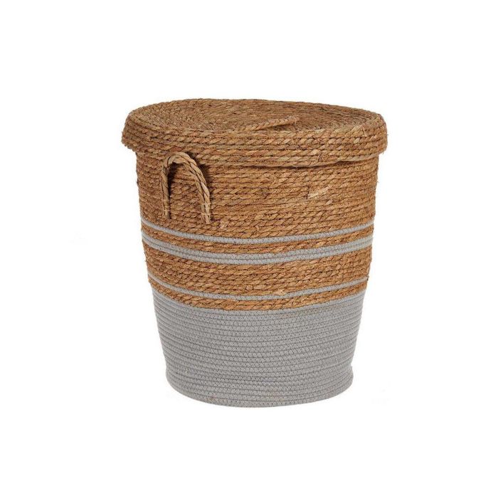 Pongotodo Alga Gris con Tapa Grande Giftdecor 44x48x44 cm (4 Unidades) Pongotodo Alga Gris con Tapa Grande Giftdecor 44x48x44 cm (4 Unidades)