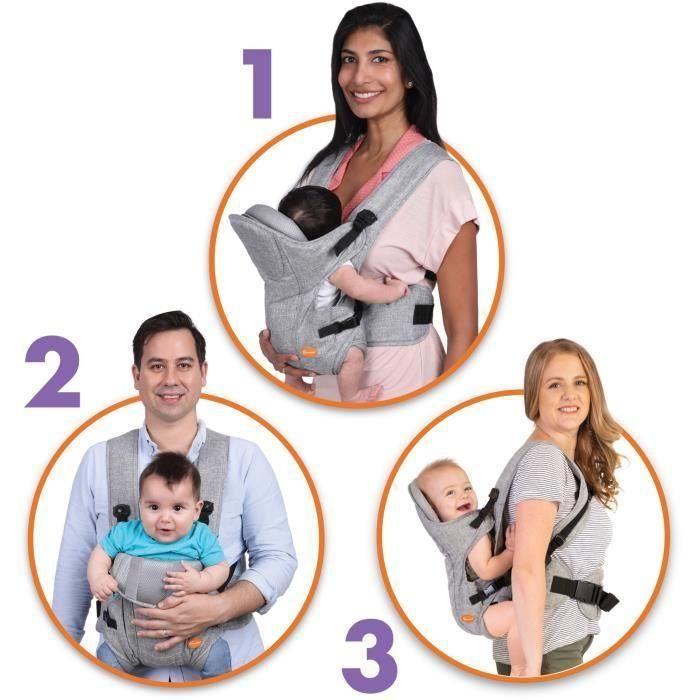 Portabebés Dreambaby ajustable 3-1 Oxford para recién nacidos y niños de hasta 15 kg - Se adapta a todos los tamaños 2