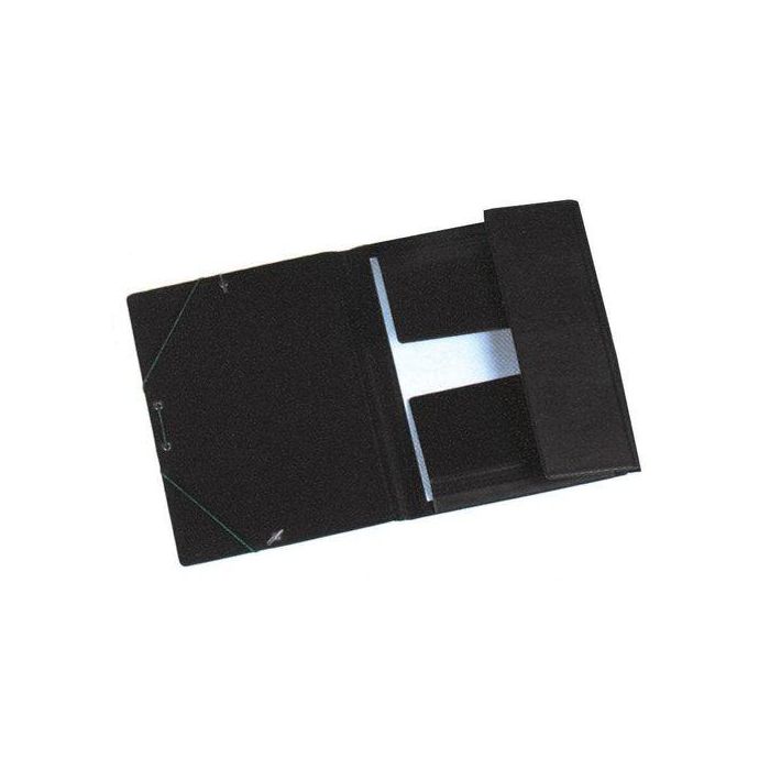 Carpeta De Gomas Y Solapas Iberplas Pvc Fº Prolong. Negro