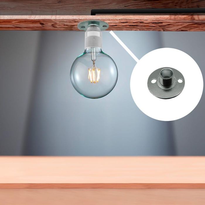 Edm Soporte con espiga ap15 Acero Zincado 26 mm 2 unidades 1