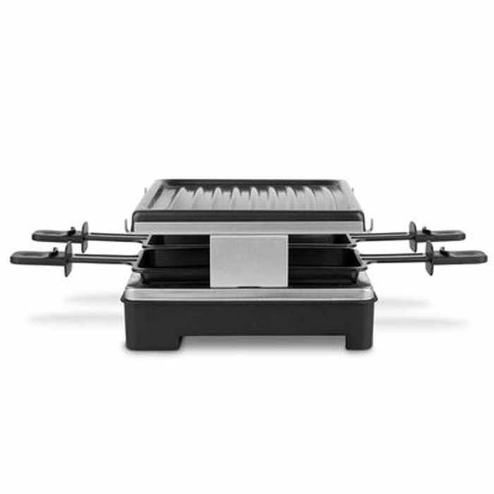 Weasy LUGA40 Raclette y Parrilla para 4 Personas, 600W, Placa Antiadherente Extraíble, Superficie 19.7x19.7cm 1