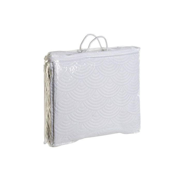 Colcha Oriental DKD Home Decor Blanco 260 x 1 x 180 cm 2 Colcha Oriental DKD Home Decor Blanco 260 x 1 x 180 cm 2