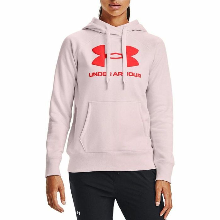 Sudadera con Capucha Mujer Under Armour Rival Fleece Rosa 2 Sudadera con Capucha Mujer Under Armour Rival Fleece Rosa 2