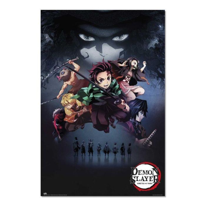 ERIK Poster Demon Slayer Kimetsu no Yaiba 91,5x61cm Papel Brillo Alta Calidad 150gr