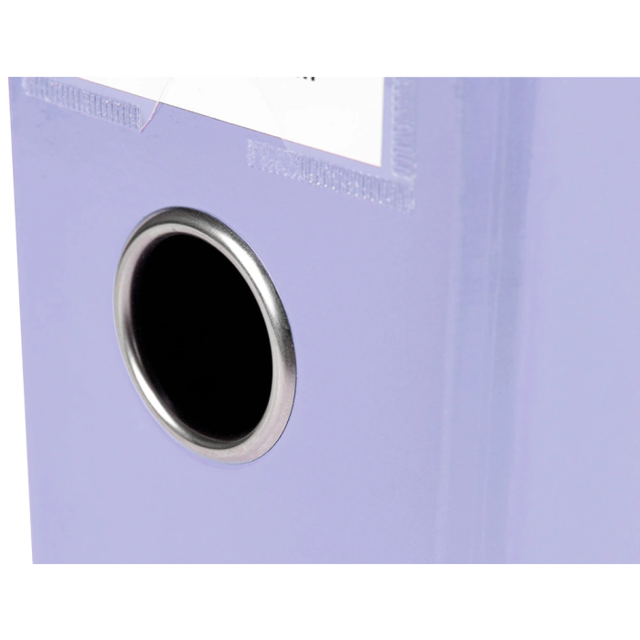 Liderpapel Archivador de Palanca Color System A4 Lavanda, Lomo 80 mm, Compresor Metálico, 2 Anillas 4