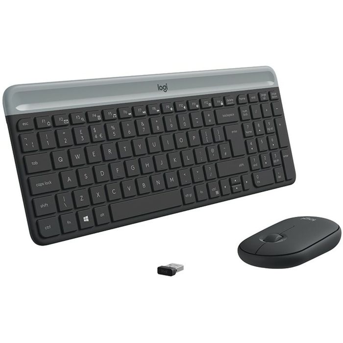 Teclado y Ratón Logitech MK470 Qwertz Alemán Negro Acero 2 Teclado y Ratón Logitech MK470 Qwertz Alemán Negro Acero 2