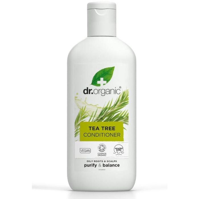 Dr. Organic Acondicionador Árbol del Té Orgánico Vigorizante y Nutritivo Cabello Normal a Graso 265ml
