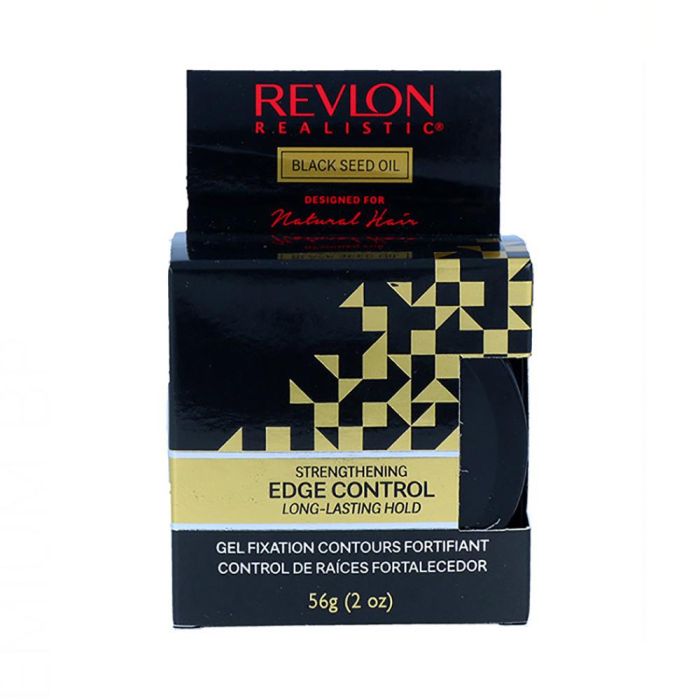Revlon Real Black Seed Edge Control 56G - Hace que el cabello sea hasta un 33% más fuerte