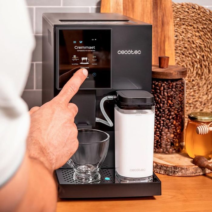 Cafetera Superautomática Cecotec Cremmaet Compactccino Connected 1350 W Negro 19 bar 3 Cafetera Superautomática Cecotec Cremmaet Compactccino Connected 1350 W Negro 19 bar 3