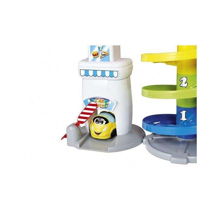Parking turbo touch 37 cm de alto con 4 niveles de toboganes, incluye un vehiculo exlusivo 1 Parking turbo touch 37 cm de alto con 4 niveles de toboganes, incluye un vehiculo exlusivo 1