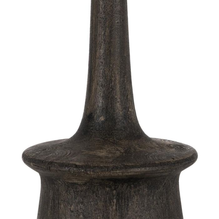 Base Lámpara Mesa Marrón Madera de Mango 20 X 20 X 45 cm