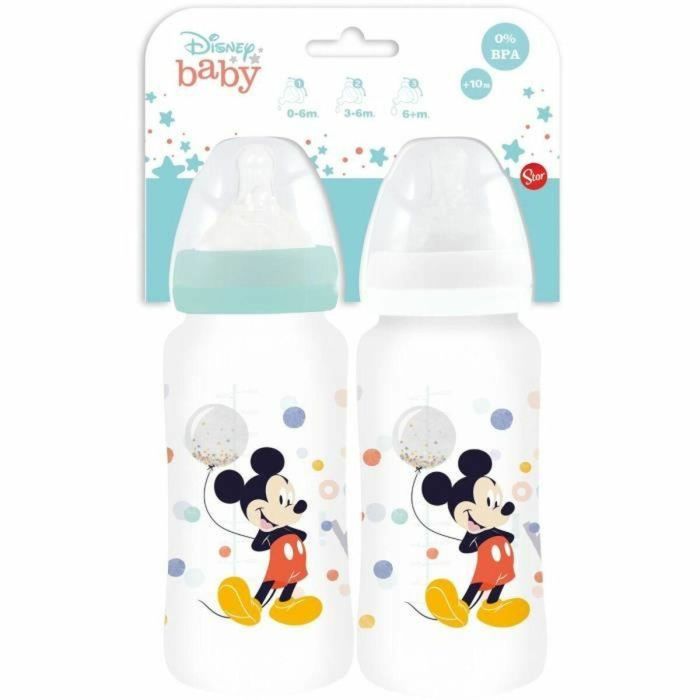 Set de 2 biberones THERMOBABY MICKEY COOL - 360ml - Anti cólicos - Flujo 3 posiciones 1