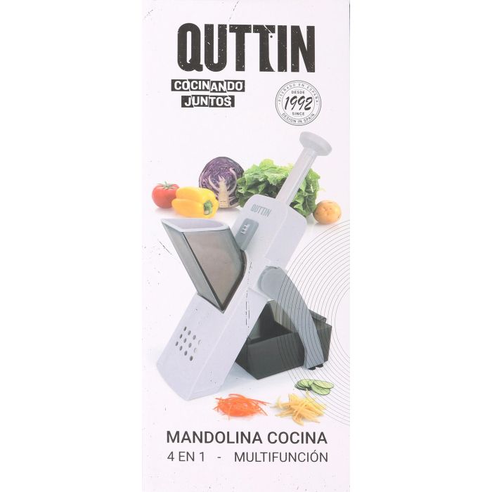 Quttin Cortador de Verduras 4 en 1, 14.5x14.5x33 cm, 735 g (6 Unidades) 1