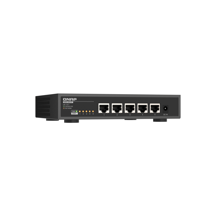 QNAP QSW-3205-5T switch No administrado 10G Ethernet (100/1000/10000) Escritorio Negro 2 QNAP QSW-3205-5T switch No administrado 10G Ethernet (100/1000/10000) Escritorio Negro 2