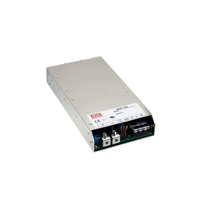 MEANWELL RSP-750-12 Transformador 750W 12VDC 62.5A Entrada 90-264VAC con PFC Regulable