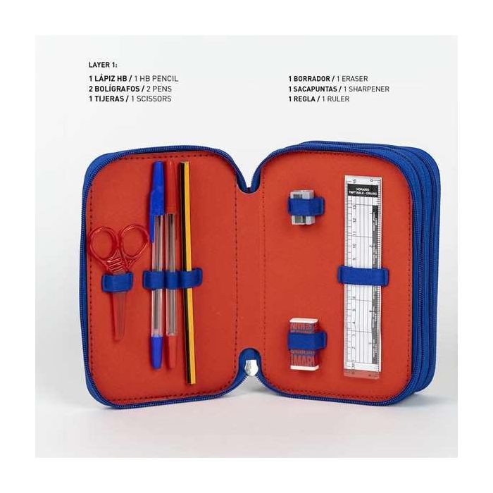 Giotto Plumier Estuche Escolar Completo con Accesorios para Dibujo y Pintura Avengers Azul Medidas 12.5x6.5x19.5 cm Niños +3 Años 3 Giotto Plumier Estuche Escolar Completo con Accesorios para Dibujo y Pintura Avengers Azul Medidas 12.5x6.5x19.5 cm Niños +3 Años 3