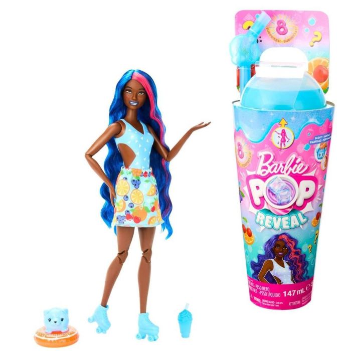 Mattel Muñeca Barbie Pop Reveal Aroma con Slime y Accesorios, Colección de Frutas
