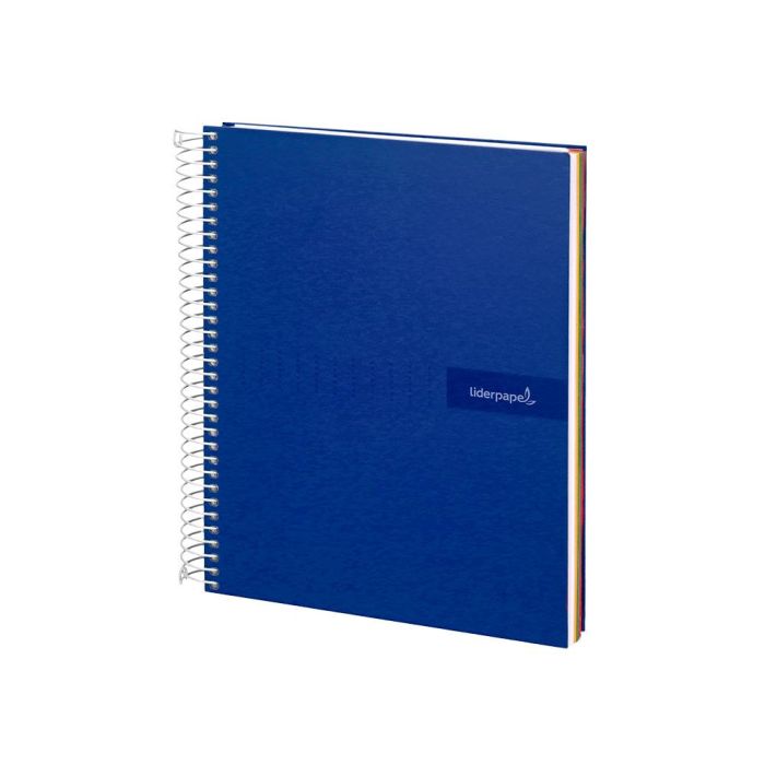 Cuaderno Espiral Liderpapel A5 Micro Crafty Tapa Forrada 120H 90 gr Cuadro 5 mm 5 Bandas6 Taladros Color Azul 3