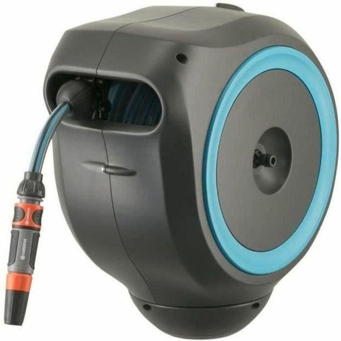 Gardena RollUp S Enrollador de Manguera Automático de Pared 15m 11mm, Rebobinado Antitorsión, Kit Listo para Usar, Borde Azul 4 Gardena RollUp S Enrollador de Manguera Automático de Pared 15m 11mm, Rebobinado Antitorsión, Kit Listo para Usar, Borde Azul 4