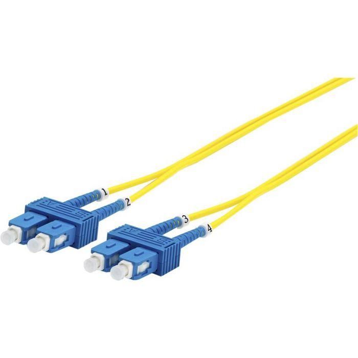 MicroConnect Optical Fibre Cable, SC-SC, Singlemode, Duplex, OS2 (Yellow), 3m MicroConnect Optical Fibre Cable, SC-SC, Singlemode, Duplex, OS2 (Yellow), 3m