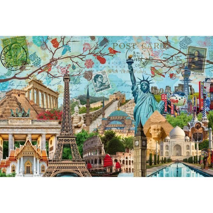 Ravensburger - Puzzle 5000 p - Postal de monumentos - A partir de 14 años