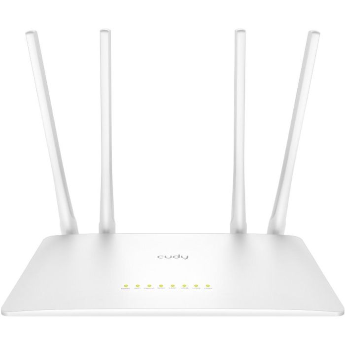 CUDY WR1200 Router Inalámbrico Doble Banda (2.4 GHz / 5 GHz) Wi-Fi 5 (802.11ac) Ethernet Rápido Blanco