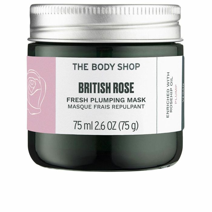 The Body Shop British Rose Fresh Plumping Mask - Mascarilla Hidratante con Extracto de Rosa y Aceite de Rosa Mosqueta, 75 ml The Body Shop British Rose Fresh Plumping Mask - Mascarilla Hidratante con Extracto de Rosa y Aceite de Rosa Mosqueta, 75 ml