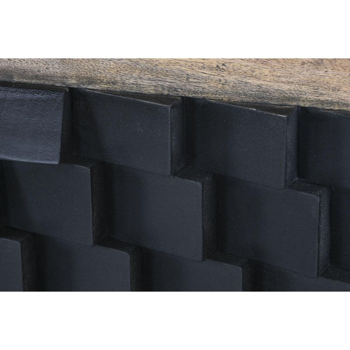Cabecero de Cama Home ESPRIT Marrón Negro Madera de mango 160 x 5 x 80 cm 2 Cabecero de Cama Home ESPRIT Marrón Negro Madera de mango 160 x 5 x 80 cm 2