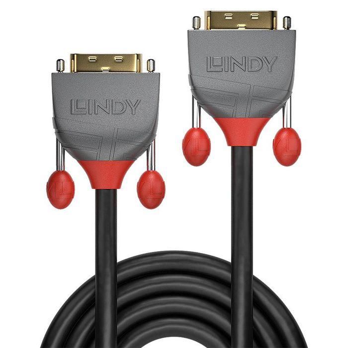Lindy 7.5m DVI-D Dual Link Cable, Anthra Line 1 Lindy 7.5m DVI-D Dual Link Cable, Anthra Line 1