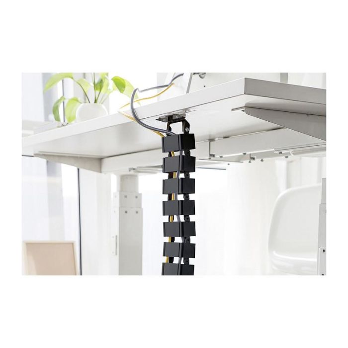 Digitus DA-90505 Bandeja Portacables Curva ABS y Metal Negra 130 m