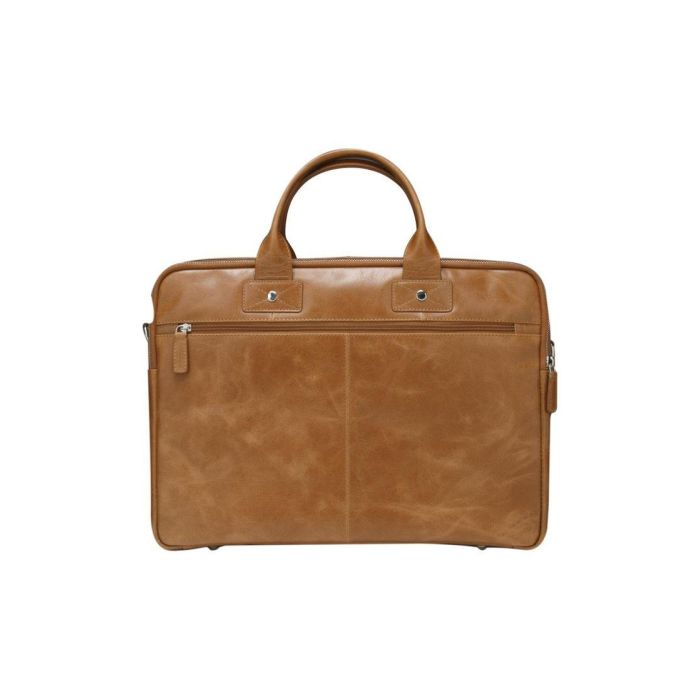 dbramante1928 Kronborg 16" Tan (2nd Gen) – Bolso para portátil de piel plena flor, color coñac 2