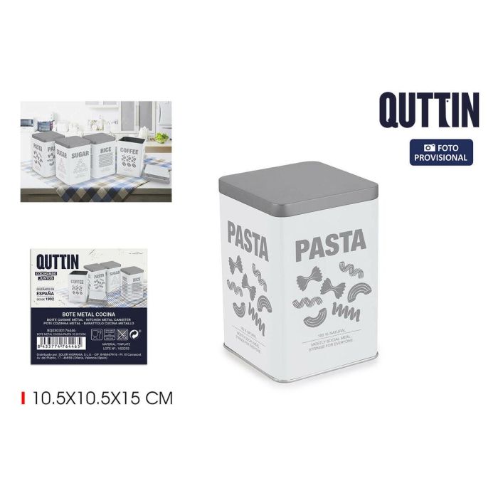 Bote Metálico Quttin PASTA (12 Unidades) 3 Bote Metálico Quttin PASTA (12 Unidades) 3