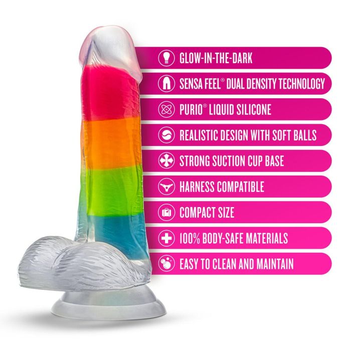 Dildo Blush Neo Multicolor Ø 2,8 cm 7 Dildo Blush Neo Multicolor Ø 2,8 cm 7