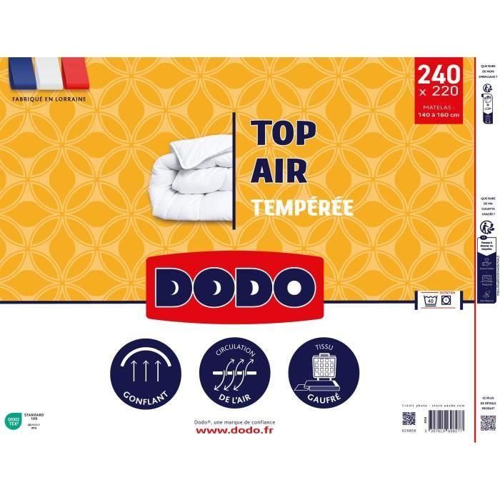 Edredón templado - DODO - TOP AIR - 220 x 240 cm - 300 g/m² - Blanco 1 Edredón templado - DODO - TOP AIR - 220 x 240 cm - 300 g/m² - Blanco 1
