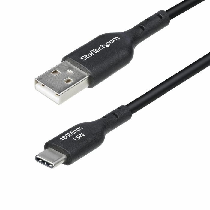 Cable USB A a USB-C Startech USB2AC1MNC Negro