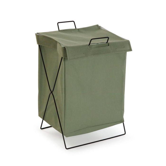 Cesto para la Ropa Sucia Versa Verde Poliéster Metal Polietileno 35 X 48 X 30 CM 0 Cesto para la Ropa Sucia Versa Verde Poliéster Metal Polietileno 35 X 48 X 30 CM 0