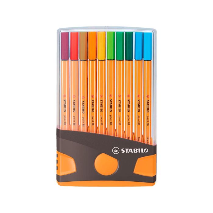 Stabilo Rotuladores Point 88 C-Surtidos Estuche Colorparade Antracita Naranja 20 Ud 2