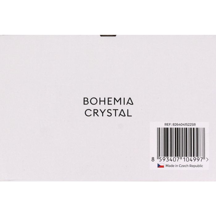 Bohemia Set de 6 Copas de Cava de Cristal 220 ml Colección Lara - Medidas: 4.5 x 4.5 x 23 cm (4 Cajas) 4