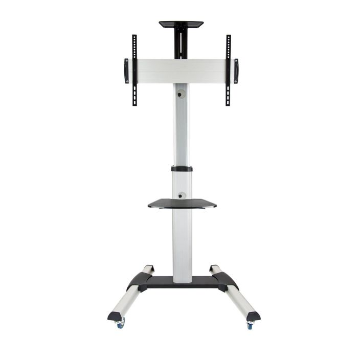 TooQ FS1870M-B Soporte de Suelo Portátil para TV/Monitor Señalización 37-70 pulgadas VESA 600x400mm, 50kg, Ruedas, Bandeja Negro/Plata TooQ FS1870M-B Soporte de Suelo Portátil para TV/Monitor Señalización 37-70 pulgadas VESA 600x400mm, 50kg, Ruedas, Bandeja Negro/Plata