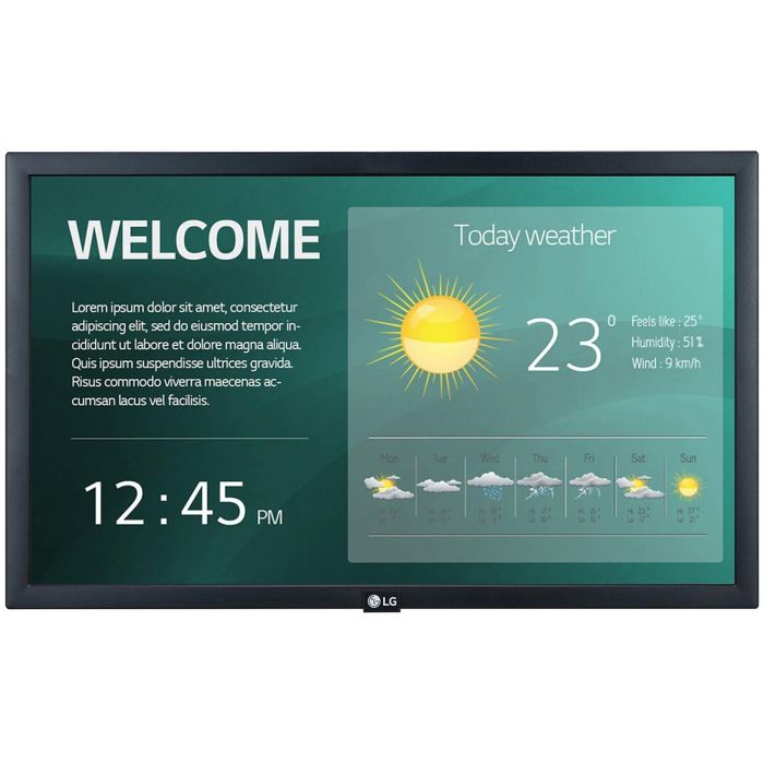 LG 22SM3G-B Pantalla de señalización digital 21.5" IPS Full HD, Procesador incorporado, Negro 0 LG 22SM3G-B Pantalla de señalización digital 21.5" IPS Full HD, Procesador incorporado, Negro 0