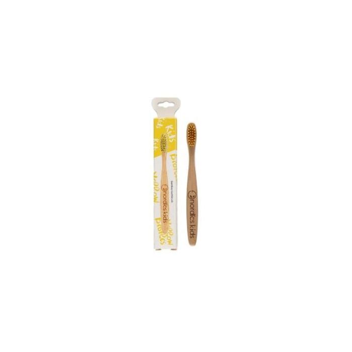Cepillo Dental Bambu Niños - Amarillo