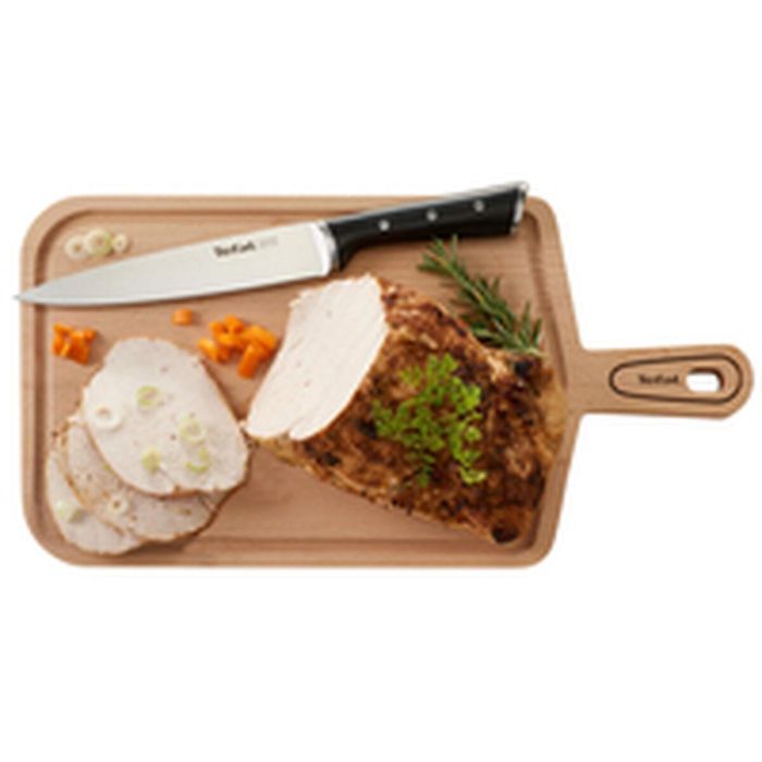 Cuchillo de Cocina Tefal K23207 Negro 7" Acero Inoxidable 20 cm 8 Cuchillo de Cocina Tefal K23207 Negro 7" Acero Inoxidable 20 cm 8