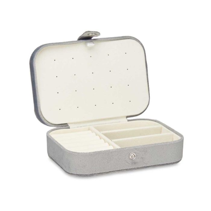 Joyero Rectangular Gris Giftdecor 16X6CM (12 Unidades) 1 Joyero Rectangular Gris Giftdecor 16X6CM (12 Unidades) 1