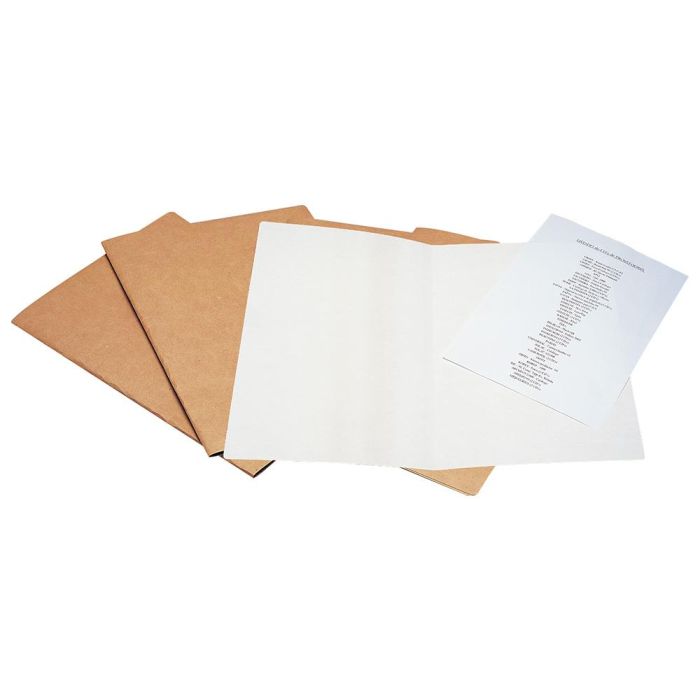 Subcarpeta Liderpapel Folio Kraft Interior Blanco 240 gr-M2 50 unidades 6