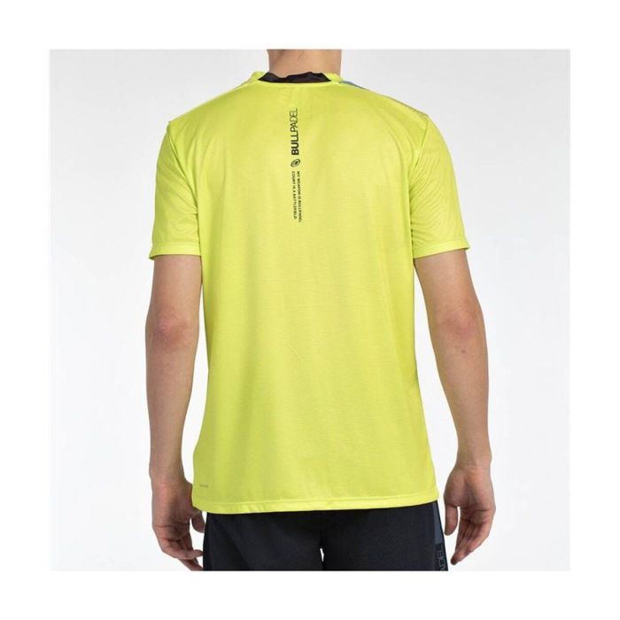 Camiseta de Manga Corta Hombre Bullpadel Brumo Amarillo Pádel 35-36 1