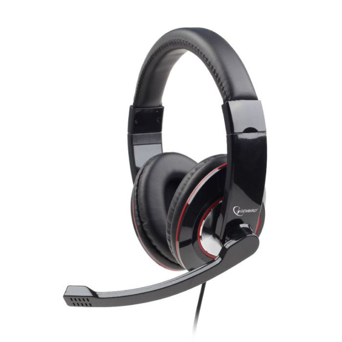 Gembird MHS-001 Auriculares de Diadema Alámbricos para Música, Negro Gembird MHS-001 Auriculares de Diadema Alámbricos para Música, Negro