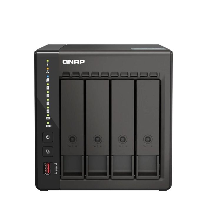 QNAP TS-453E NAS Torre Intel Celeron J6412 Quad-Core 2.6GHz 8GB RAM 4 Bahías
