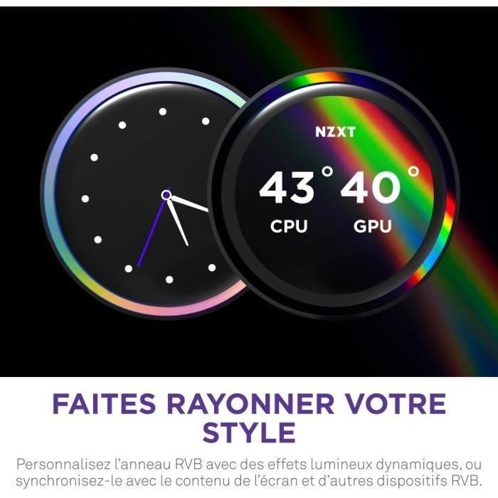 NZXT RL-KR24E-W2 Kraken Elite 240 RGB Refrigeración Líquida - Pantalla 2.72" y Ventiladores RGB - Blanco 4 NZXT RL-KR24E-W2 Kraken Elite 240 RGB Refrigeración Líquida - Pantalla 2.72" y Ventiladores RGB - Blanco 4
